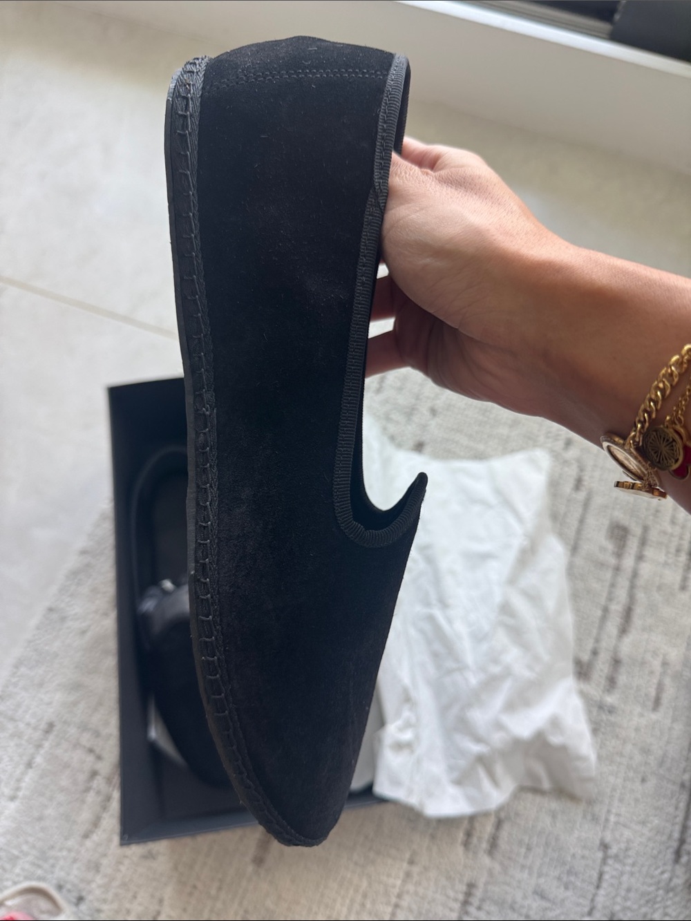 The Kooples Black Slip-On Loafers